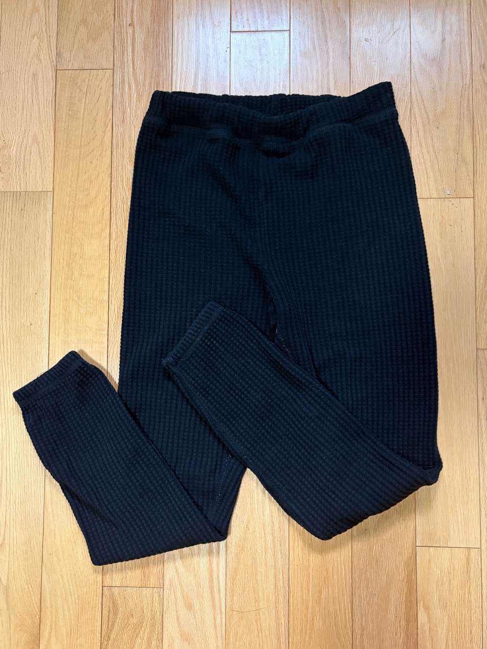 Roots Black Waffle Pants
